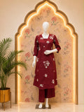 Ruby Blossom Kurta Set