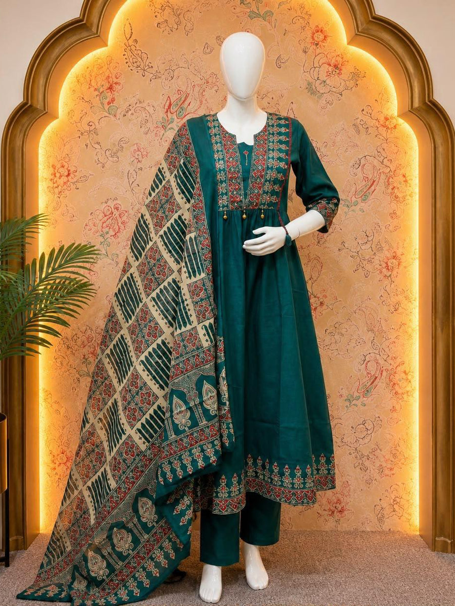 Emerald Heritage Kurta Set